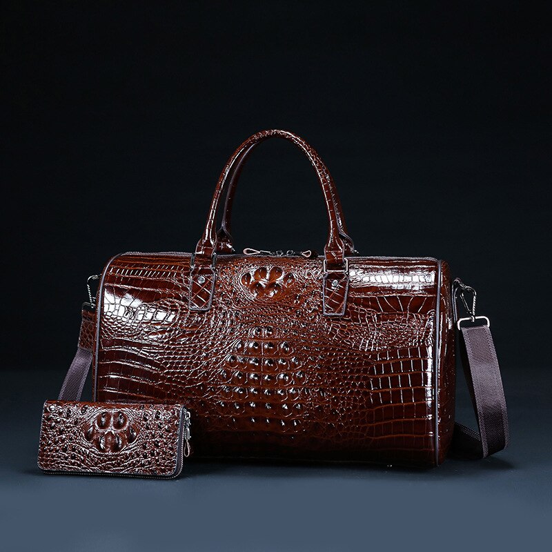 Luxury Alligator Skin Large Capacity Luggage Set